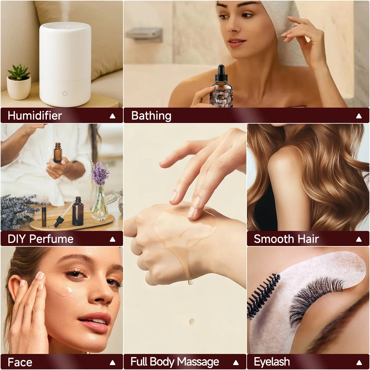 Myrrh essential oil natural fragrance, is suitable for body massage treatments ,hair care anddiffuser