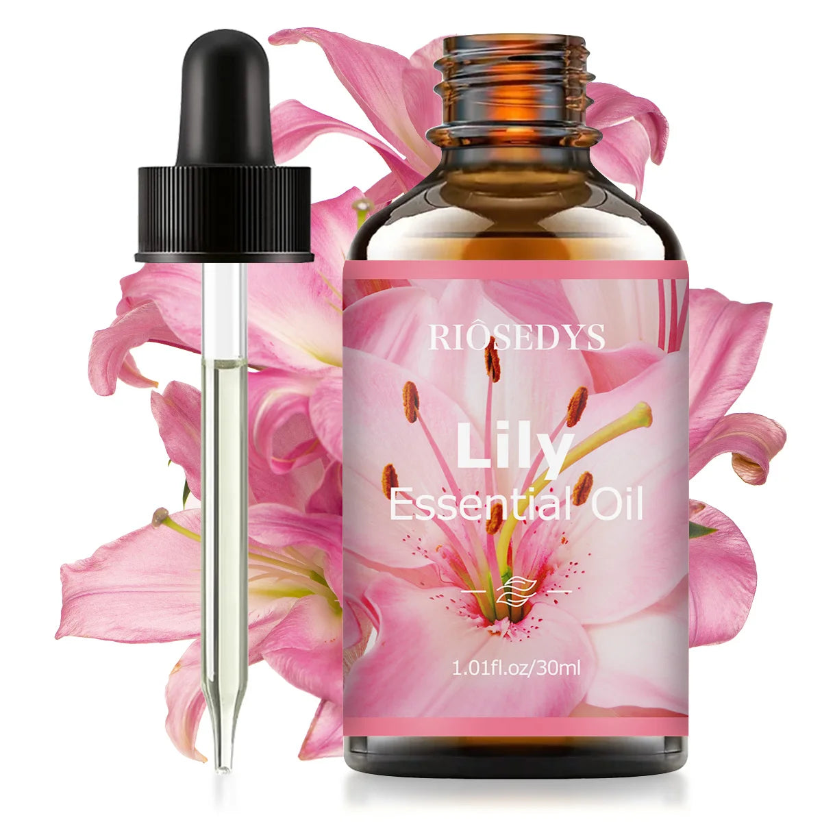 Lily essential oil, with its delicate floral fragrance, is suitable for aromatherapy and body massage.