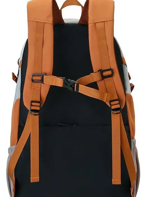 Men's Outdoor Travel Backpack Large Capacity Waterproof Casual Hiking Bag Lightweight Leisure Mountaineering Bag for Women