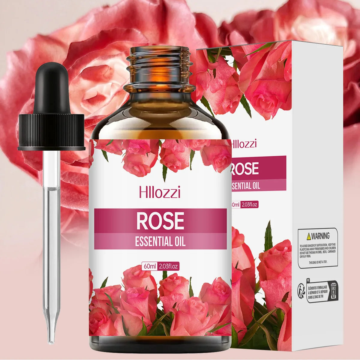 Rose essential oil is suitable for massage, shower, facial skin care and is easy to carry with you when traveling